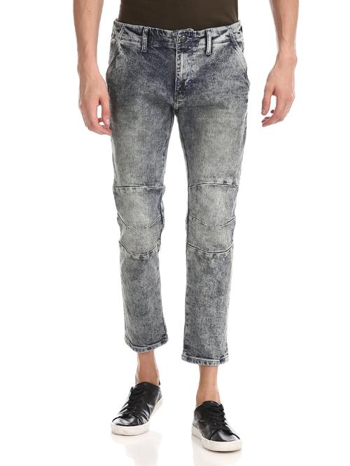 grey heavy washed denim jeans - 17742389 - Standard Image - 1