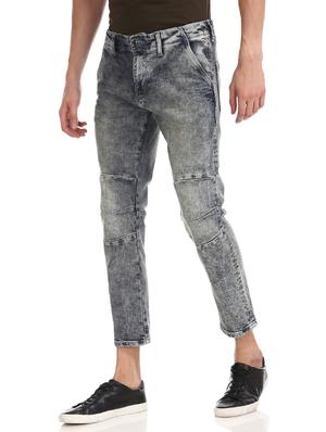 grey heavy washed denim jeans - 17742389 - Standard Image - 2