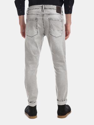 grey heavy washed denim jeans - 17742410 - Standard Image - 3
