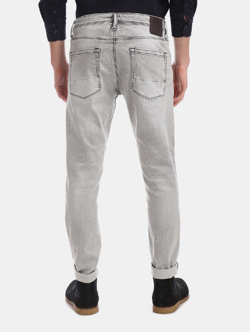 grey heavy washed denim jeans - 17742410 - Zoom Image - 3