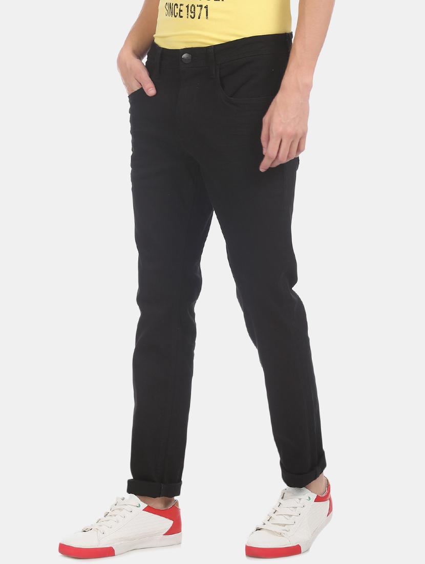 black plain denim jeans - 17742439 - Zoom Image - 2