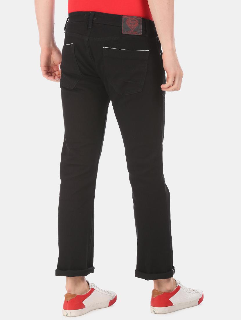 black plain denim jeans - 17742441 - Zoom Image - 3