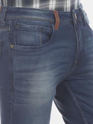 blue light washed denim jeans - 17742449 - Standard Image - 5
