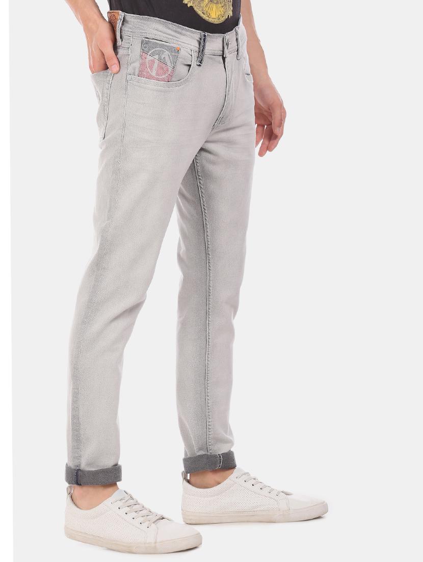 grey washed denim jeans - 17742507 - Zoom Image - 2