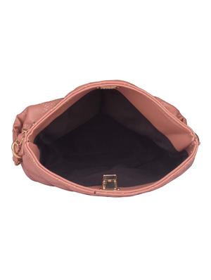 pink leatherette (pu) regular sling bag - 17742618 - Standard Image - 3