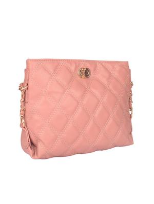 pink leatherette (pu) regular sling bag - 17742618 - Standard Image - 4