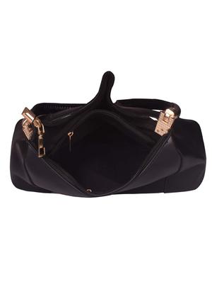 black leatherette (pu) regular handbag - 17742629 - Standard Image - 3