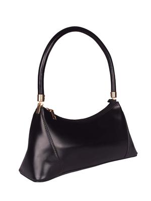 black leatherette (pu) regular handbag - 17742629 - Standard Image - 4
