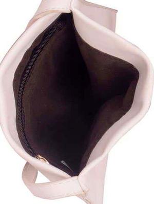 white leatherette (pu) regular handbag - 17742665 - Standard Image - 3