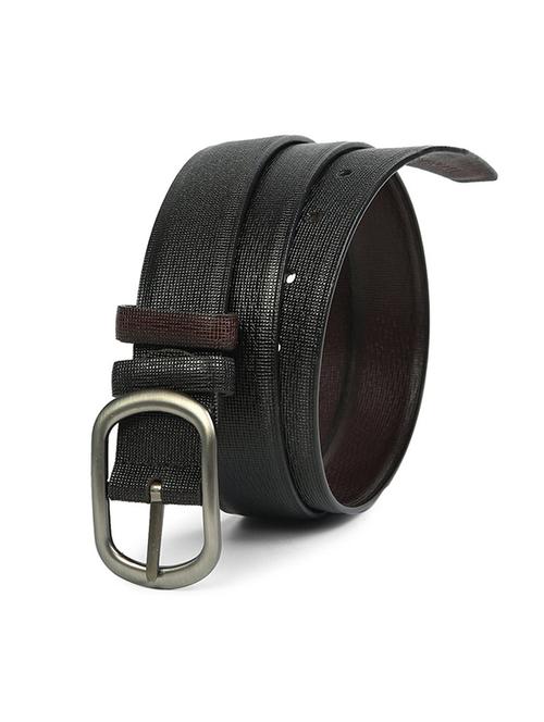 ripped black brown leatherette belt - 17742899 - Very Small Image - 1