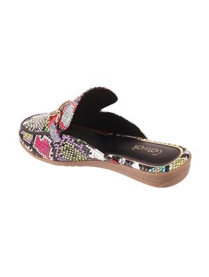 multi colored synthetic slip on loafers - 17743815 - Standard Image - 3