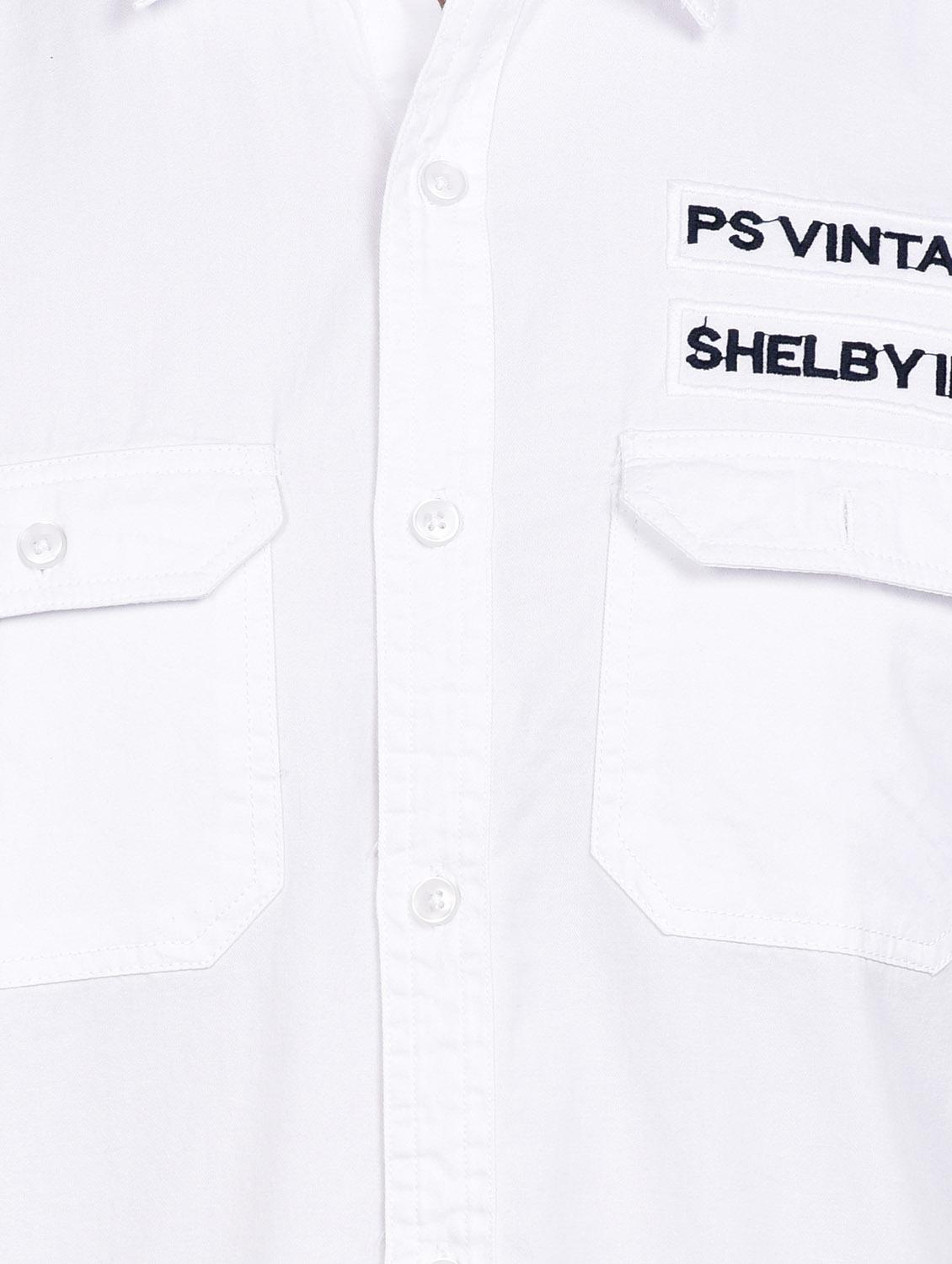 white solid casual shirt - 17744246 - Zoom Image - 5