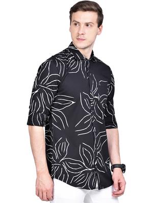 black printed casual shirt - 17744258 - Standard Image - 2