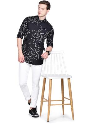 black printed casual shirt - 17744258 - Standard Image - 4