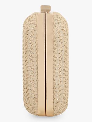 gold silk box clutch - 17744262 - Standard Image - 5