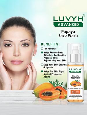 luvyh advanced apricot & walnut scrub -pack of 1x500gm and luvyh advanced papaya face wash-pack of 1x100ml - 17745081 - Standard Image - 3