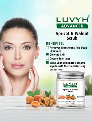 luvyh advanced apricot & walnut scrub -pack of 1x500gm and luvyh advanced sandalwood scrub -pack of 1x500gm - 17745085 - Standard Image - 2