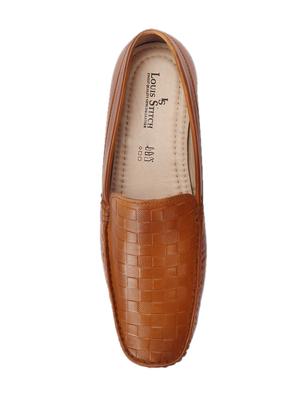 beige leather slip on loafers - 17746222 - Standard Image - 5