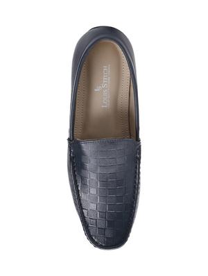 blue leather slip on loafers - 17746225 - Standard Image - 4