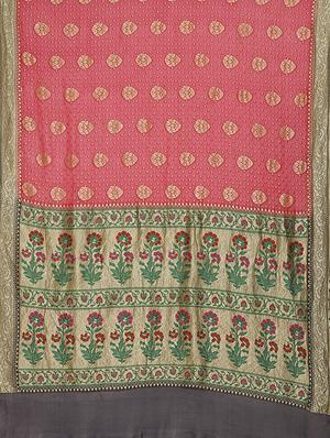 zari work banarasi saree with blouse - 17748099 - Standard Image - 6