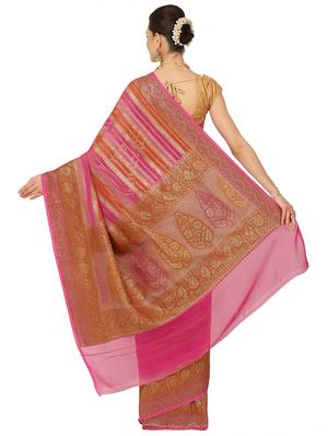 zari work banarasi saree with blouse - 17748103 - Standard Image - 2