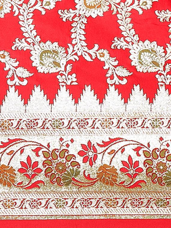 zari work banarasi saree with blouse - 17748412 - Zoom Image - 4