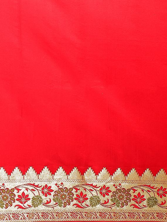 zari work banarasi saree with blouse - 17748412 - Zoom Image - 5
