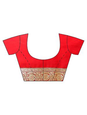 zari work banarasi saree with blouse - 17748472 - Standard Image - 3