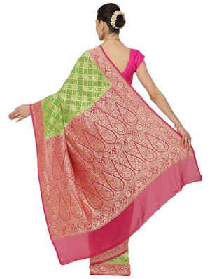 zari work banarasi saree with blouse - 17748535 - Standard Image - 2