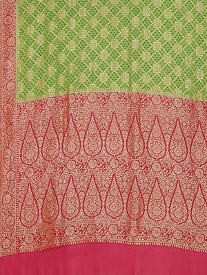 zari work banarasi saree with blouse - 17748535 - Standard Image - 5