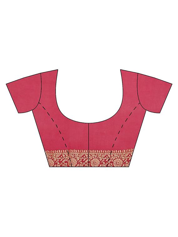 zari work banarasi saree with blouse - 17748535 - Zoom Image - 3