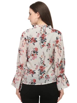bell sleeved floral top - 17748611 - Standard Image - 3