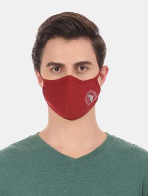 brown cotton solid men mask - 17748689 - Standard Image - 4