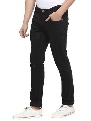 black solid denim washed jean - 17749261 - Standard Image - 2