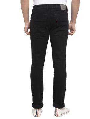 black solid denim washed jean - 17749261 - Standard Image - 3