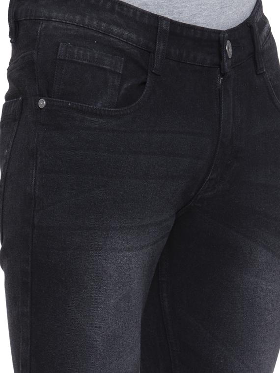 black solid denim washed jean - 17749264 - Zoom Image - 5