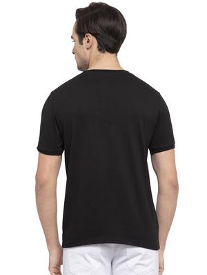 black chest print t-shirt - 17749318 - Standard Image - 3