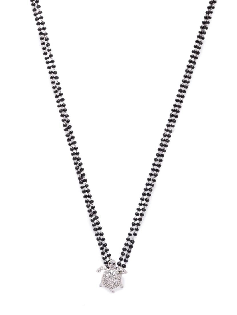 silver beads mangalsutra - 17749357 - Zoom Image - 2
