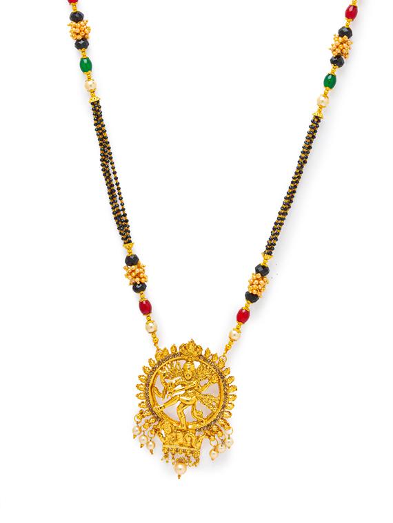gold beads mangalsutra - 17749385 - Zoom Image - 2