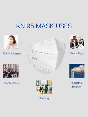 white cotton n95 men mask pack of 10 - 17749445 - Standard Image - 2
