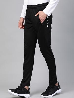 black printed full length track pant - 17749665 - Standard Image - 2