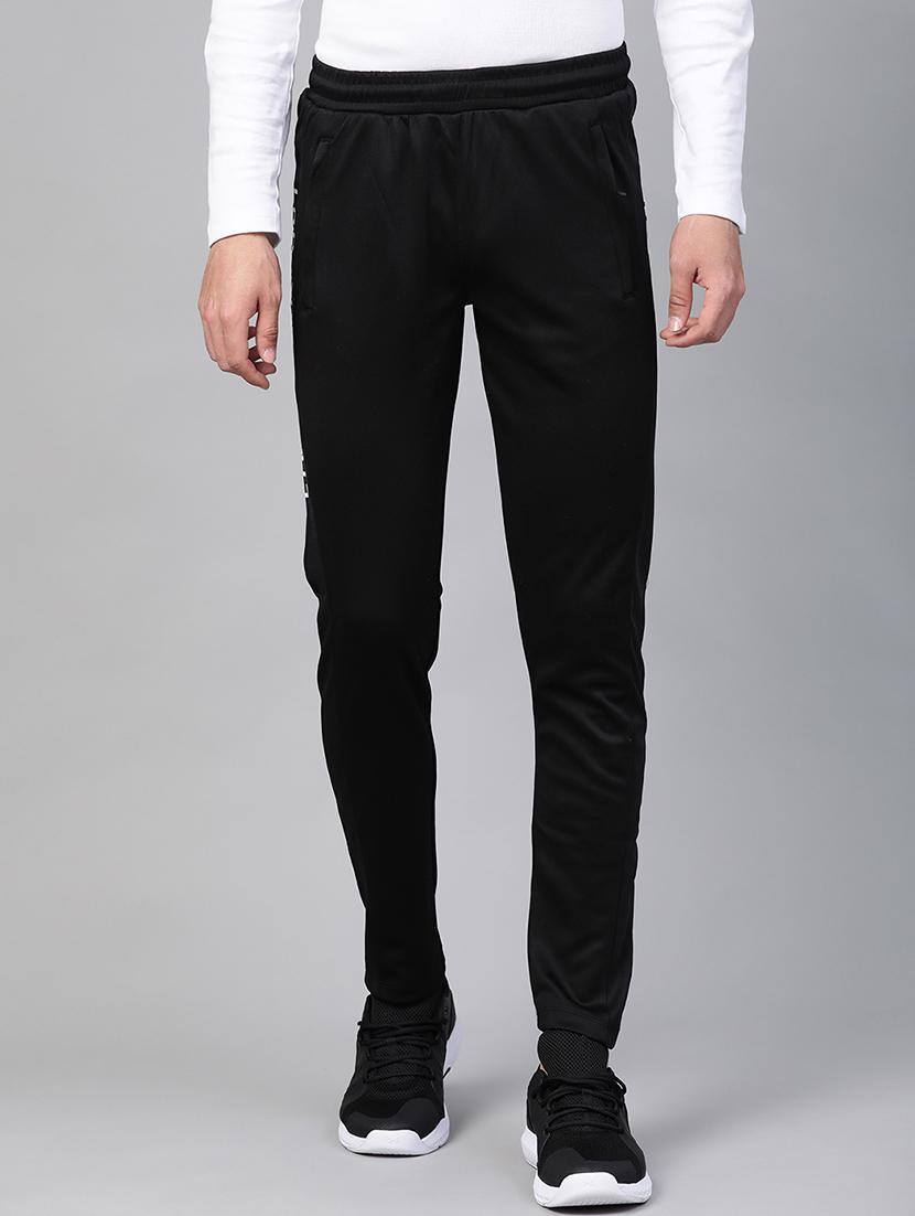 black printed full length track pant - 17749665 - Zoom Image - 1