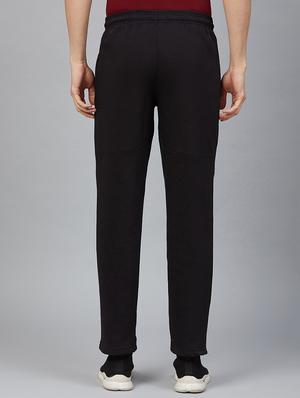 black solid full length track pant - 17749673 - Standard Image - 3