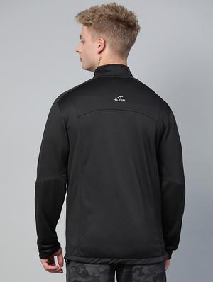 black solid casual jacket - 17749694 - Standard Image - 3