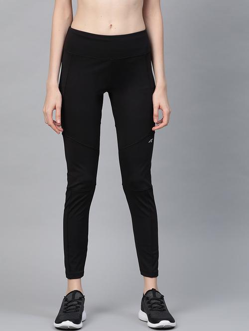 high rise solid track pant - 17749757 - Standard Image - 1