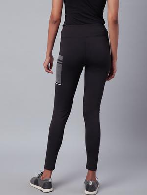 high rise contrast detail track pant - 17749766 - Standard Image - 3