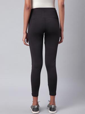 high rise solid track pant - 17749768 - Standard Image - 3