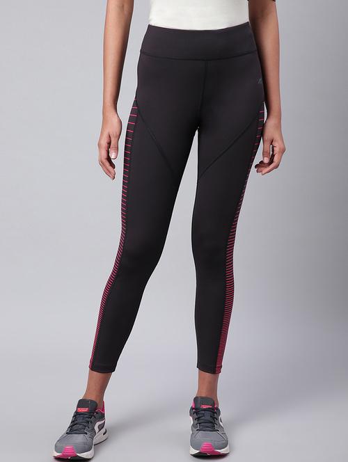 high rise contrast detail track pant - 17749790 - Standard Image - 1