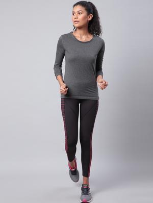 high rise contrast detail track pant - 17749790 - Standard Image - 4