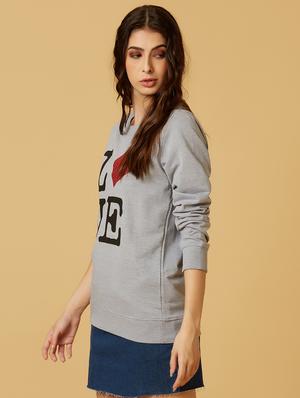 grey cotton regular sweatshirt - 17749984 - Standard Image - 2